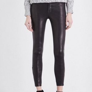 JBrand L8001 skinny mid-rise leather legging